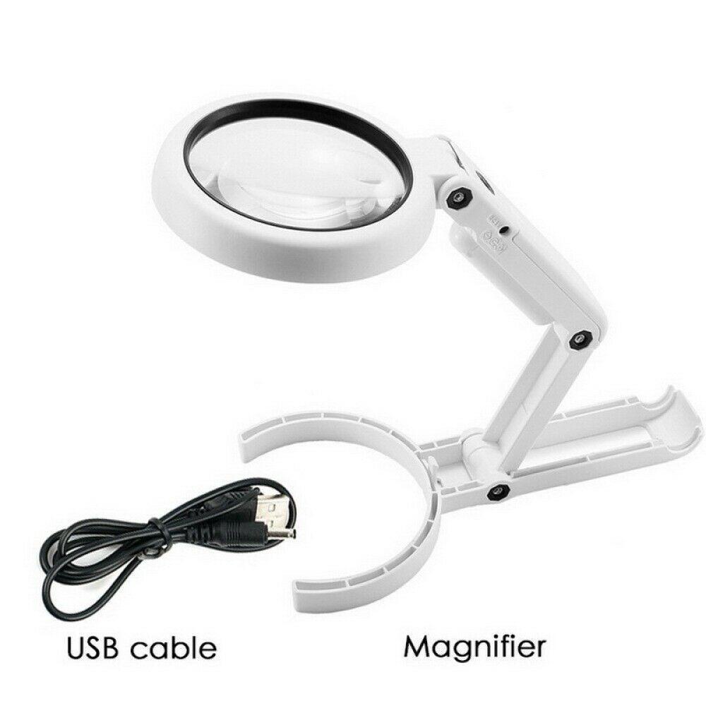 Kính Lúp Có Đèn LED Và Giá Đỡ Tiện Dụng