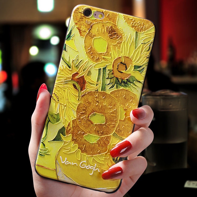 Ốp Điện Thoại TPU Silicon Mềm Chống Sốc Hình Tranh Sơn Dầu Van Gogh Cho iPhone 12 11 Pro XR X S MAX SE 2020 7 8 6 S Plus