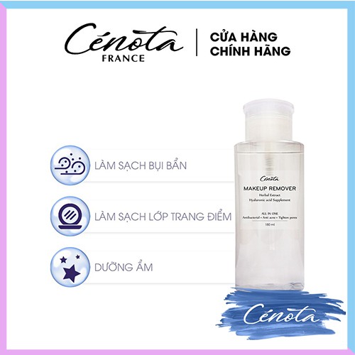 Nước tẩy trang dưỡng ẩm mềm mịn Cénota Makeup Remover, nước tẩy trang làm sạch bụi bẩn C17 | BigBuy360 - bigbuy360.vn