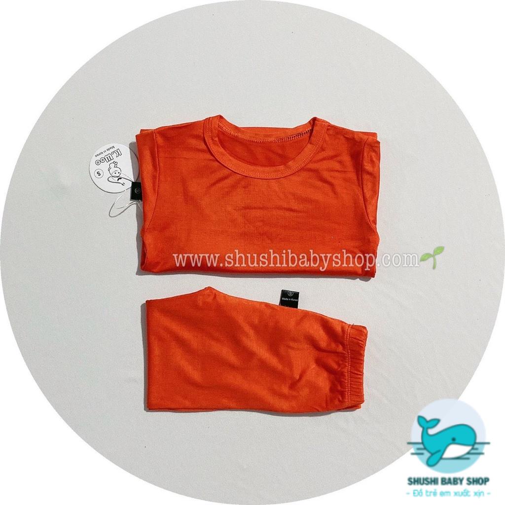 [Có sẵn] [FreeShip] [Ảnh thật] [Giá hủy diệt] Đồ Bộ Dài Tay K.woo/Minky Mom Thun Petit Mềm Mát Trơn Tụt Màu Trơn Siêu Má
