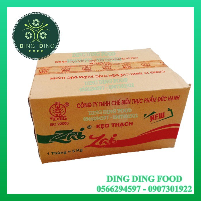 [ 1 Thùng / 5kg ] Kẹo Thạch Zai Zai (Hàng Cân Ký) Đức Hạnh - HÀNG CHÍNH HÃNG - DING DING FOOD