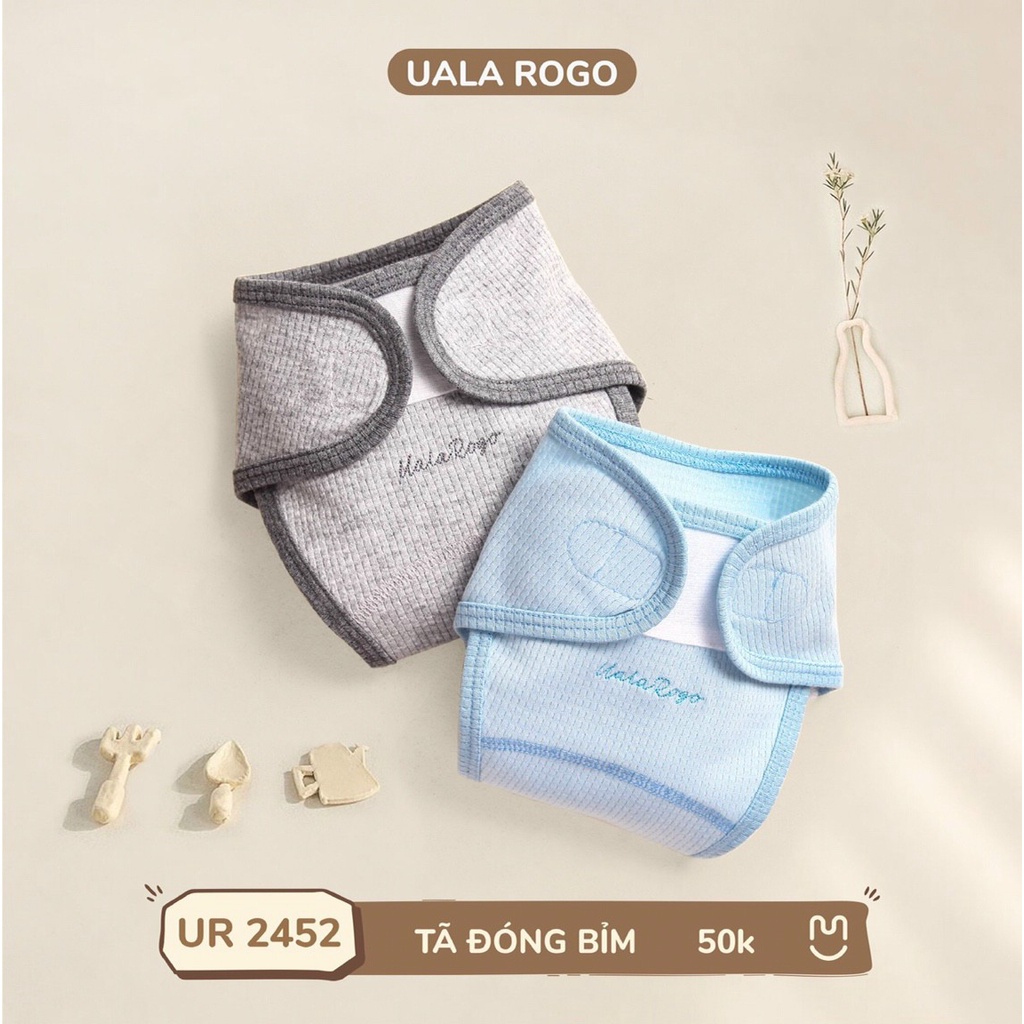 Tã Đóng Bỉm Uala &amp; Rogo 1 cái Size Newborn (3-5 kg)