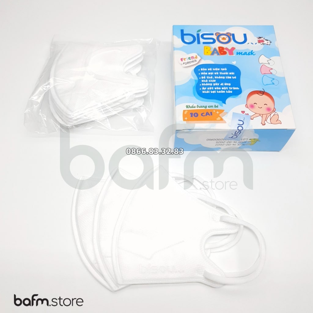 Khẩu Trang Y Tế 3D Cho Bé - Bisou Baby Mask