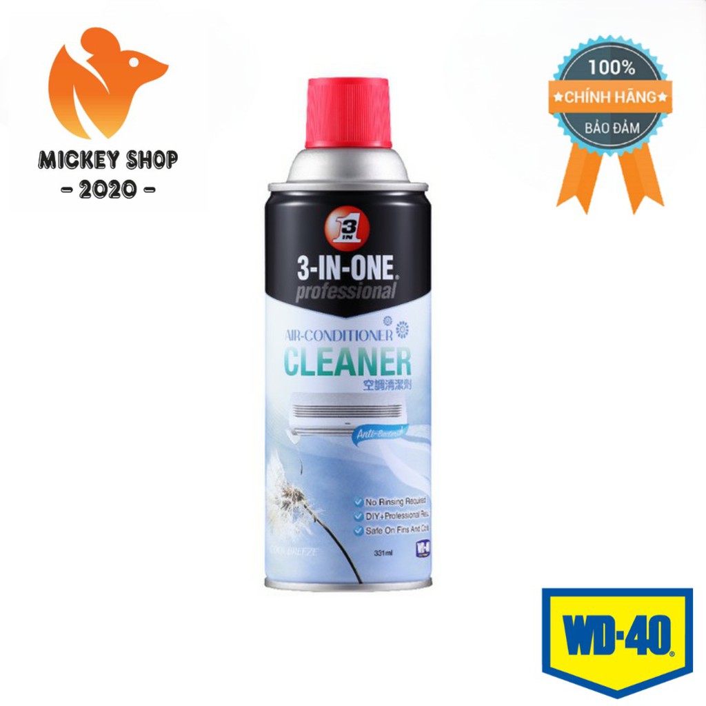 [TIỆN DỤNG] Chai Xịt Làm Sạch Máy Lạnh WD-40 3 In 1 Professional Air Conditioner Cleaner 331ml - Mickey2020shop