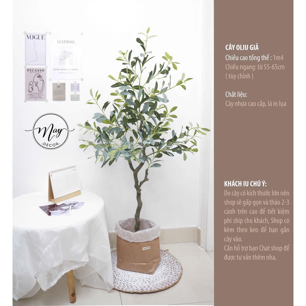 Cây giả cao cấp Oliu, Táo, Thạch Nam