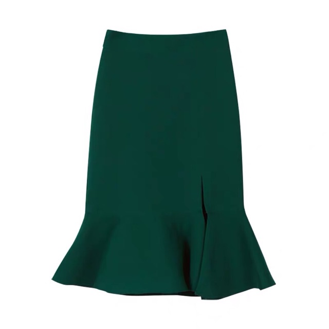 Chân váy bút chì đuôi cá sẻ tà trước thời trang nữ | BigBuy360 - bigbuy360.vn