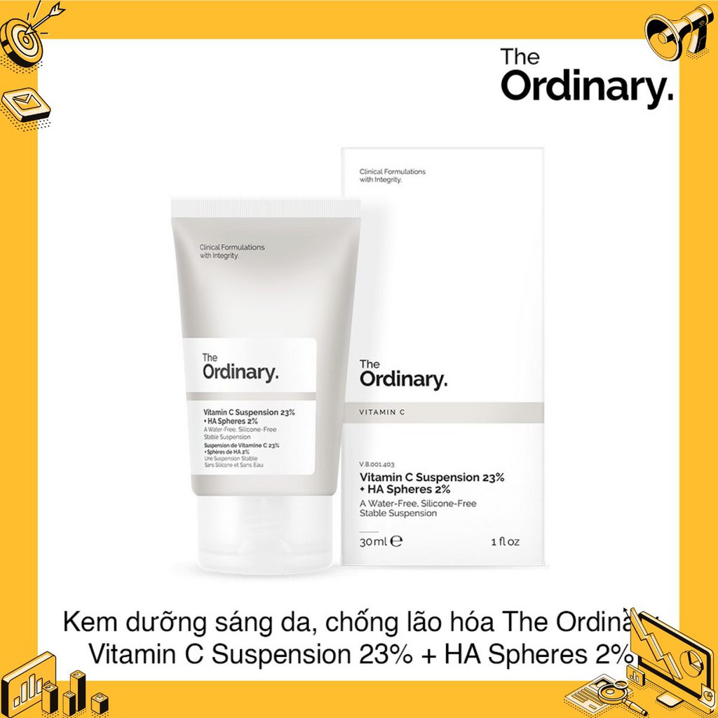 [NỔI BẬT] Kem dưỡng The Ordinary Vitamin C Suspension 23% + HA Spheres 2% 30ml [NỔI BẬT]