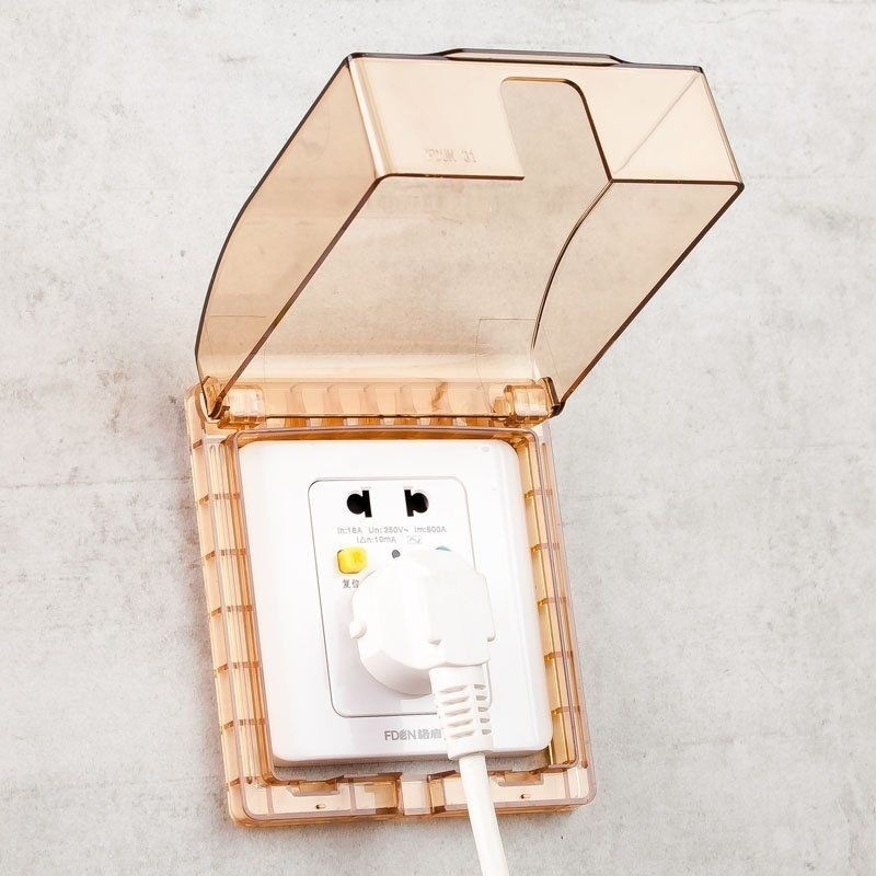 Chụp ổ điện DÁN TƯỜNG chống nước, bảo vệ an toàn