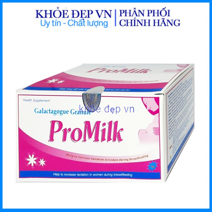 Cốm lợi sữa Promilk tăng cường sữa cho mẹ - Bổ sung dinh dưỡng cho bé – Hộp 20 gói