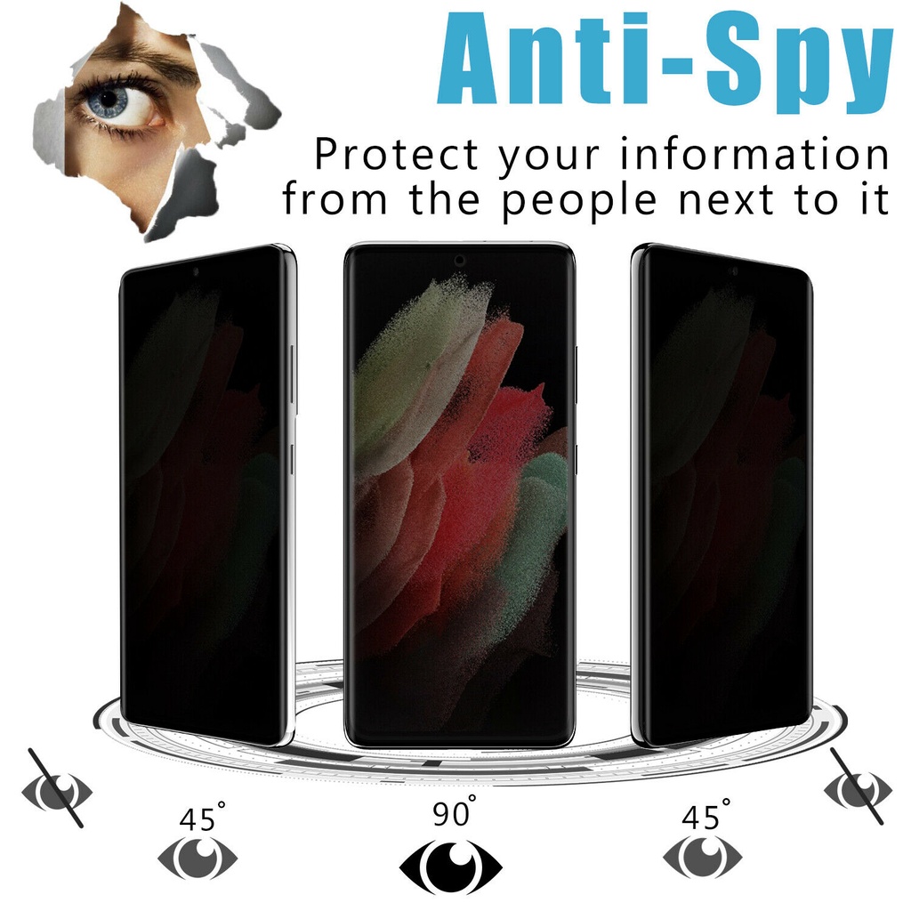 Kính cường lực chống nhìn trộm cho Samsung Galaxy S21 / Galaxy S21 Plus / Galaxy S21 Ultra