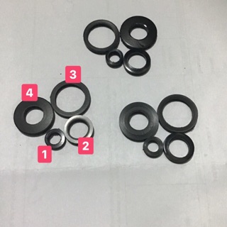 Bộ 4 ron xoay+ ốc nối kiếng Rizoma