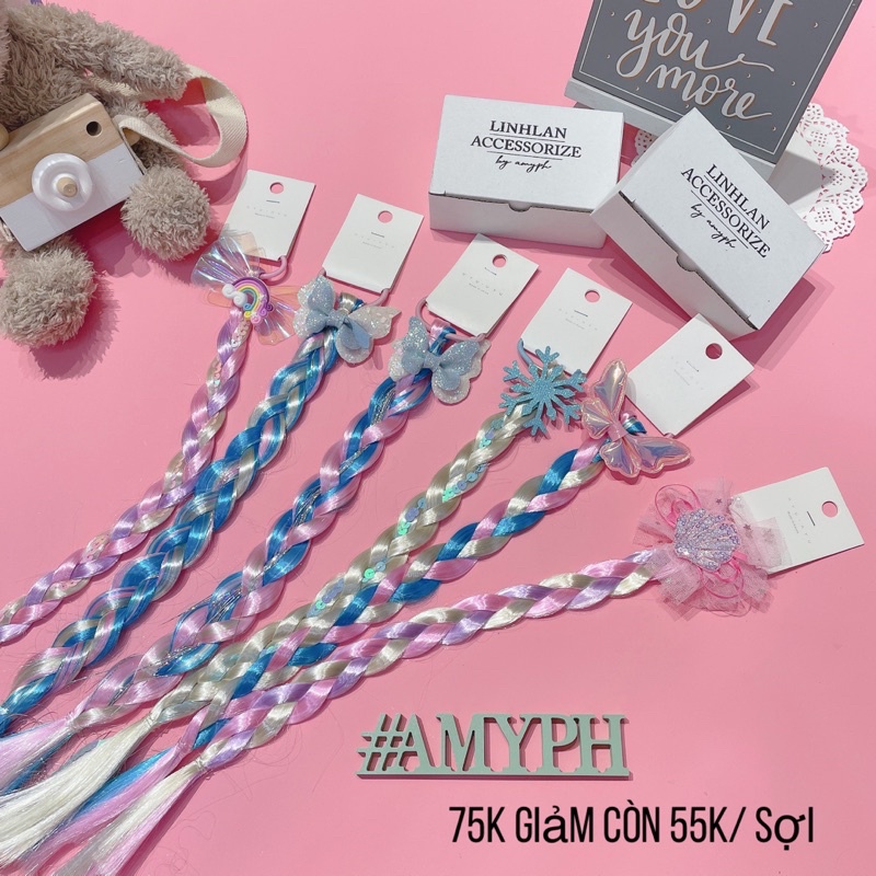 SALE OFF ⭐️ Cột tóc thắt bính tóc giả