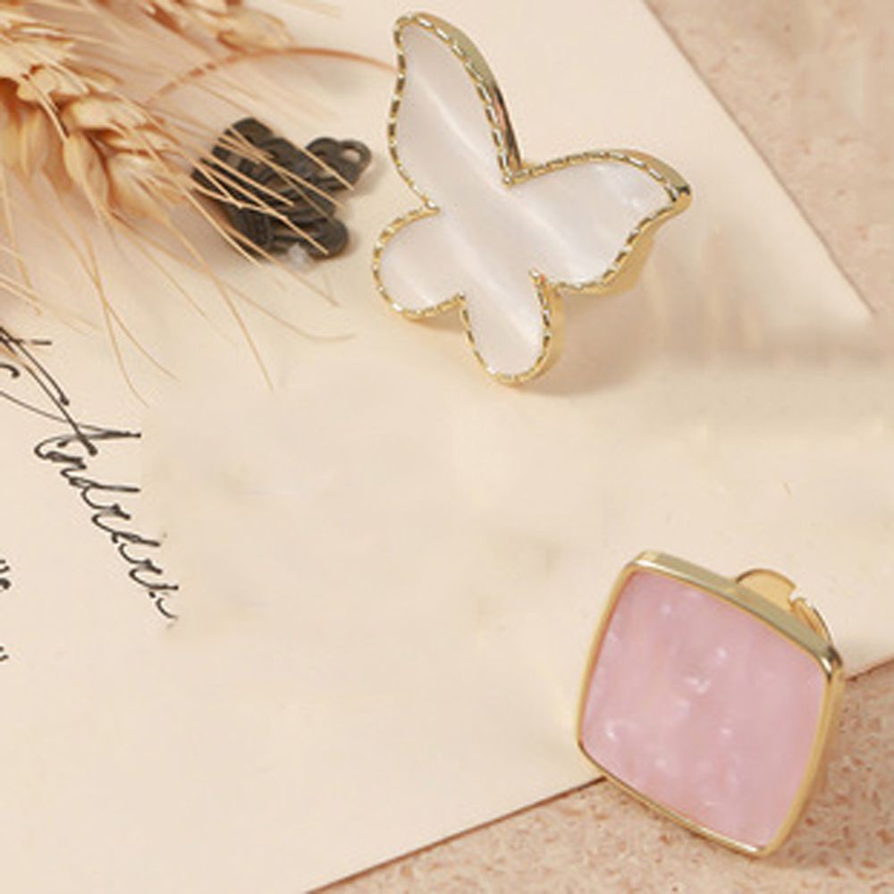 [Hàng mới về] Nhẫn gắn ngón tay dùng để pha màu sơn móng tay bằng nhựa resin phong cách Nhật bản