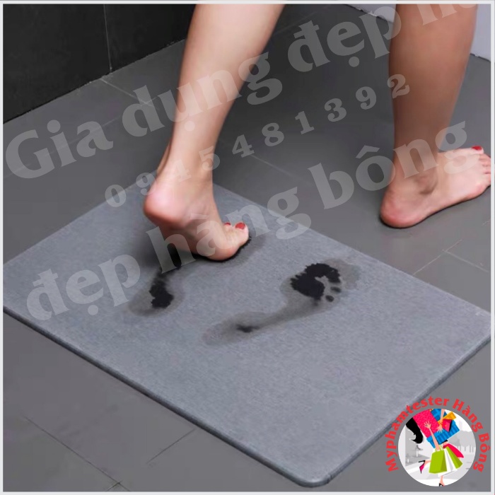 Thảm đá siêu thấm nước hàng xuất Nhật 40x60cm