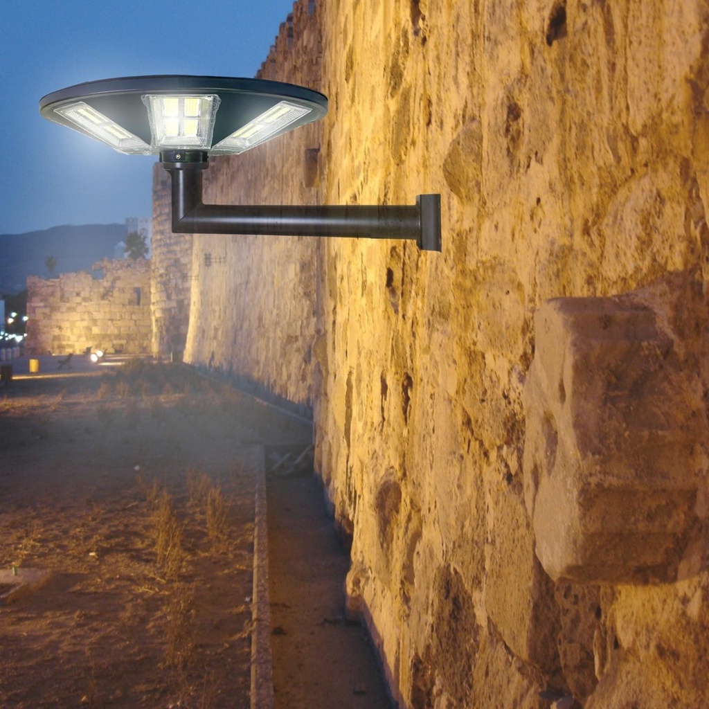 [800W] Đèn Năng Lượng Mặt Trời Sân Vườn, Đĩa Bay UFO 8 Pha Siêu Sáng, Chống nước IP 68, Cảm Biến Chuyển Động - ABM SOLAR