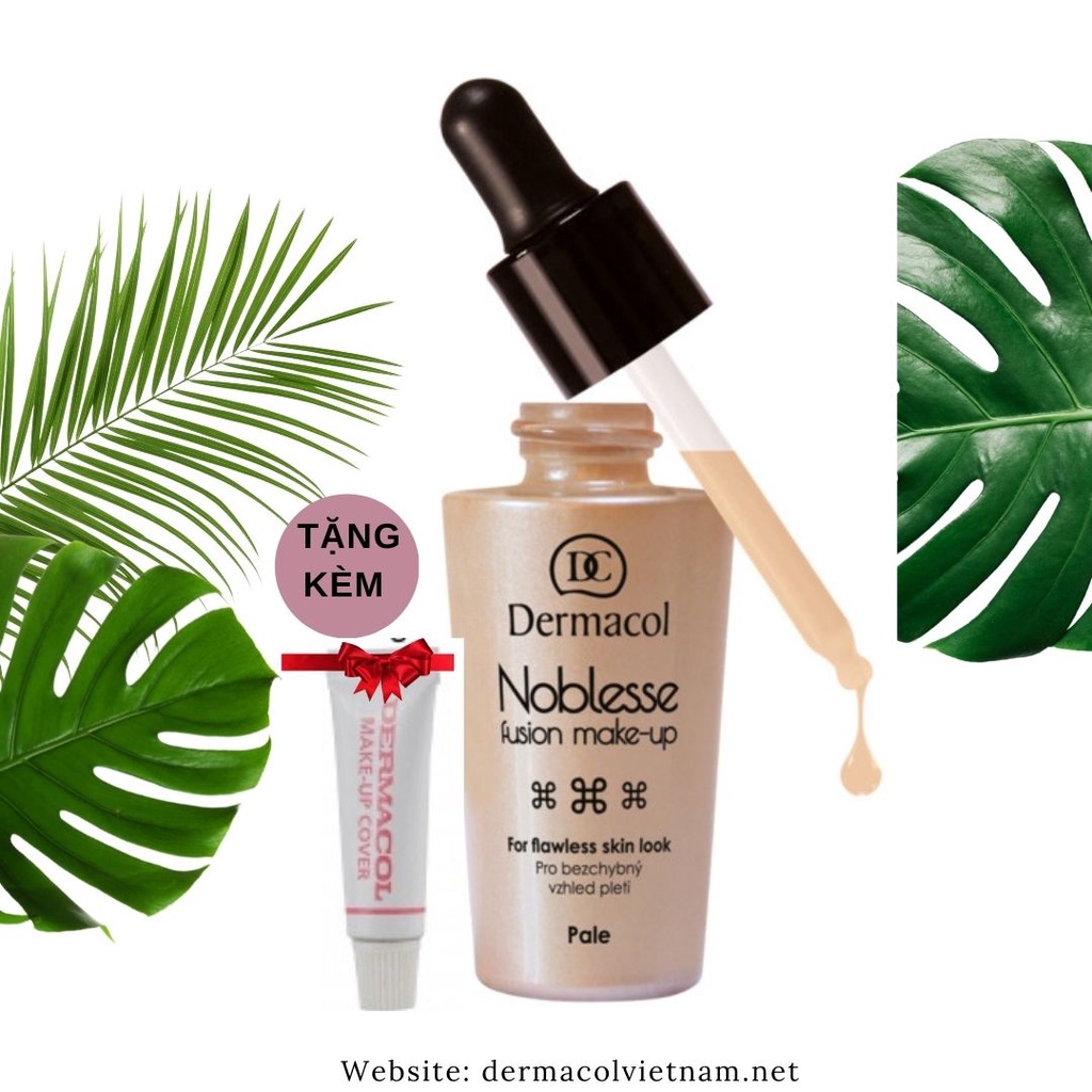 Kem nền mỏng nhẹ tự nhiên Dermacol NOBLESSE FUSION MAKE-UP 25ml [Mua 1 Tặng 1]
