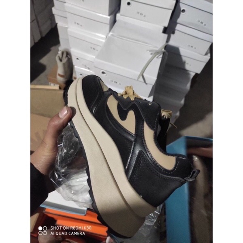 Giày Thể Thao Nữ, Sneaker Độn Đế Da Mềm Phối In 3D , Kiểu Dáng Thể Thao Hotrend 2022