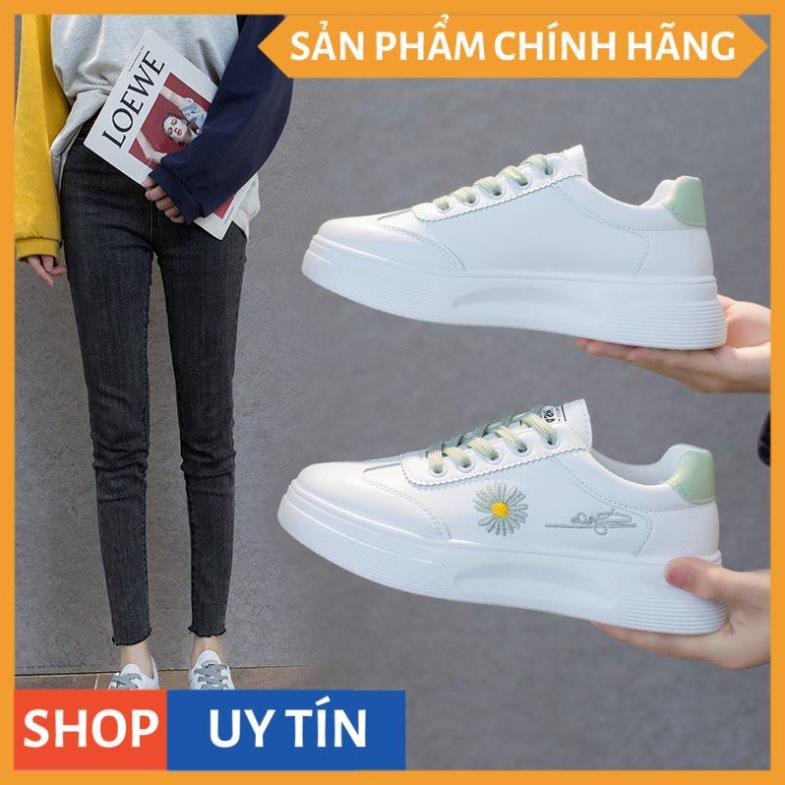 [Hàng mới] Giày thể thao thêu hoa cúc nhí, 😍Phong cách Hàn Quốc sneakers siêu nhẹ (2017)