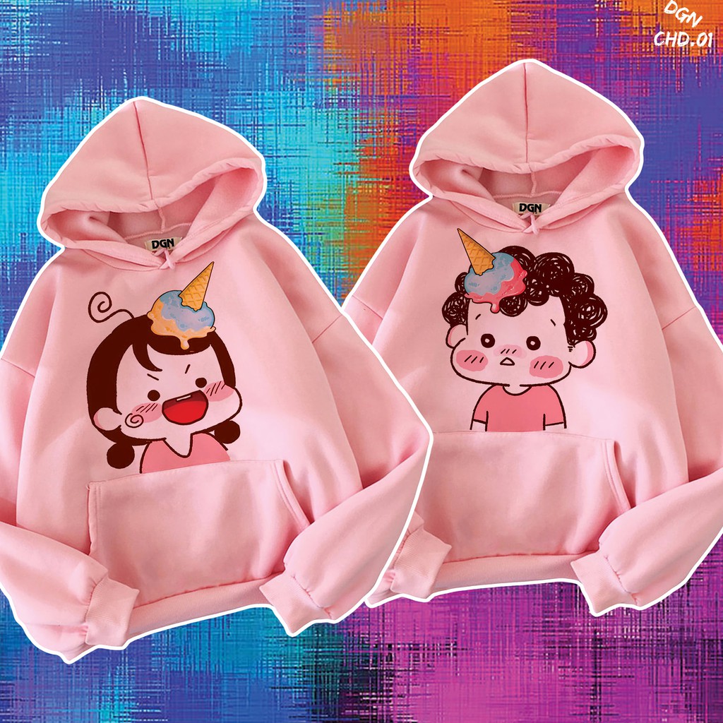 Hoodie Cặp, Áo Đôi Dễ Thương CHD.01
