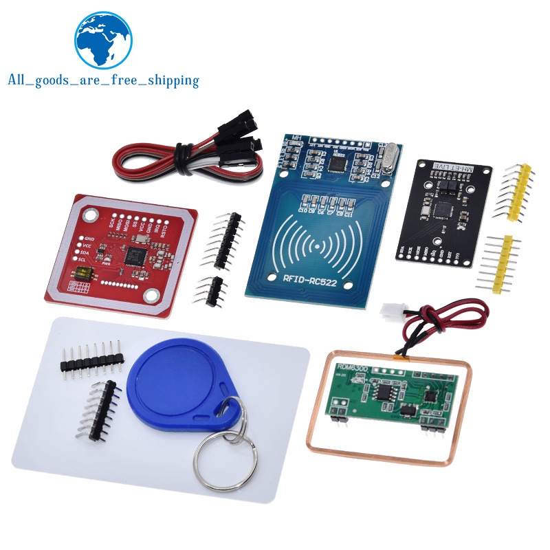 Mô Đun RFID Nfc522 MFRC-522 PN532 RDM6300 Set S50 13.56 Mhz 125Khz 6cm Kèm Thẻ Tag &amp; Đọc cho arduino uno 2560