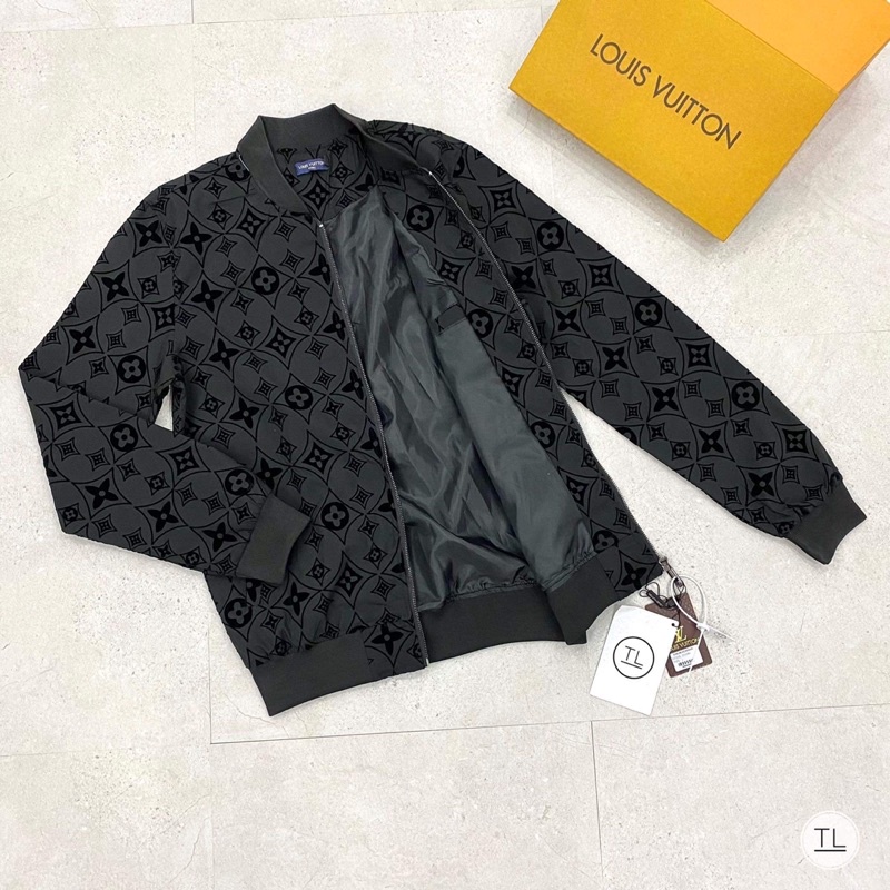 Áo Khoác Bomber Nam LV34039 Vân Nhung Thời Trang, Áo Khoác 2 Lớp Nam Nữ - Bin Store