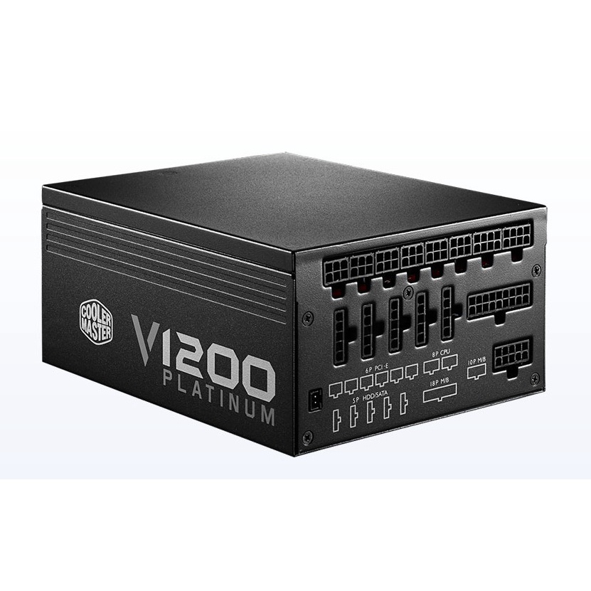 Nguồn Cooler Master V1200  1200W  80Plus Chuẩn Bạch Kim Mới
