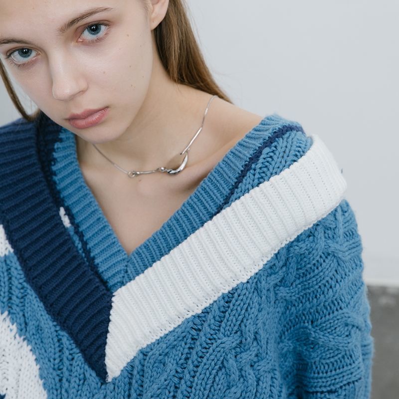 Áo sweater Dệt Kim Dáng Rộng Kiểu Hồng Kông Thời Trang Thu Đông Cho Nam