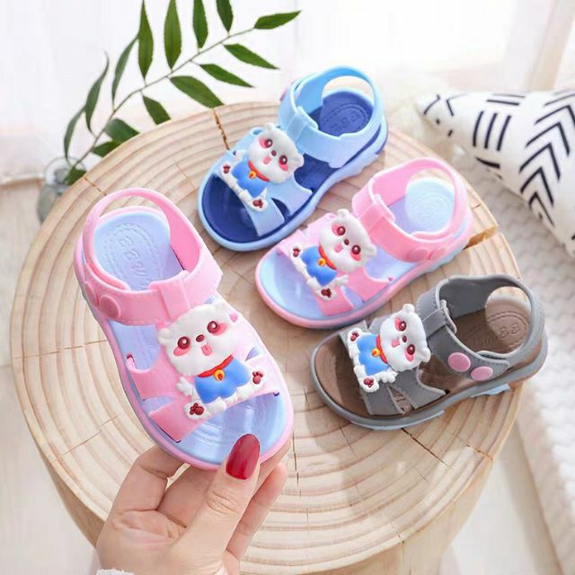 GIÀY SANDAL TẬP ĐI CHO BÉ TRAI BÉ GÁI CAO SU SIÊU MỀM