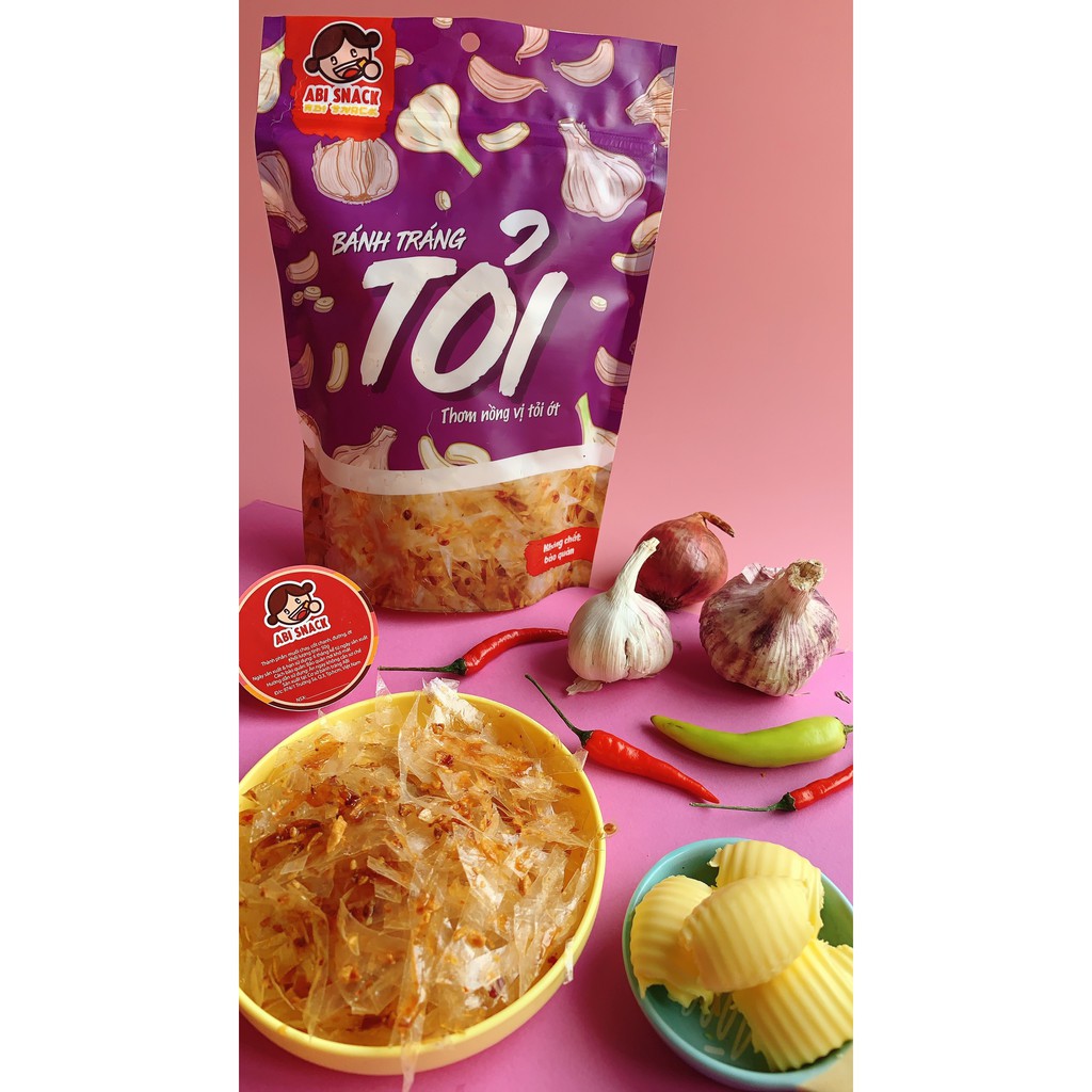 BÁNH TRÁNG TRỘN TỎI SỐT SATẾ BƠ ABI SNACK