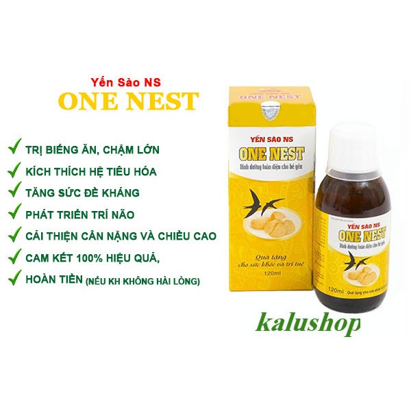 [Chính hãng, hóa đơn đỏ] Yến sào NS One Nest 120ml