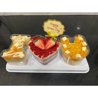 10 bộ chữ LOVE hoặc I tim U đựng bánh lạnh tiramisu, mousse