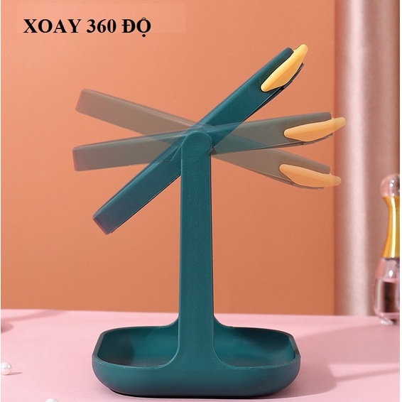 gương trang điểm để bàn mini có khay đựng mỹ phẩm hot hit