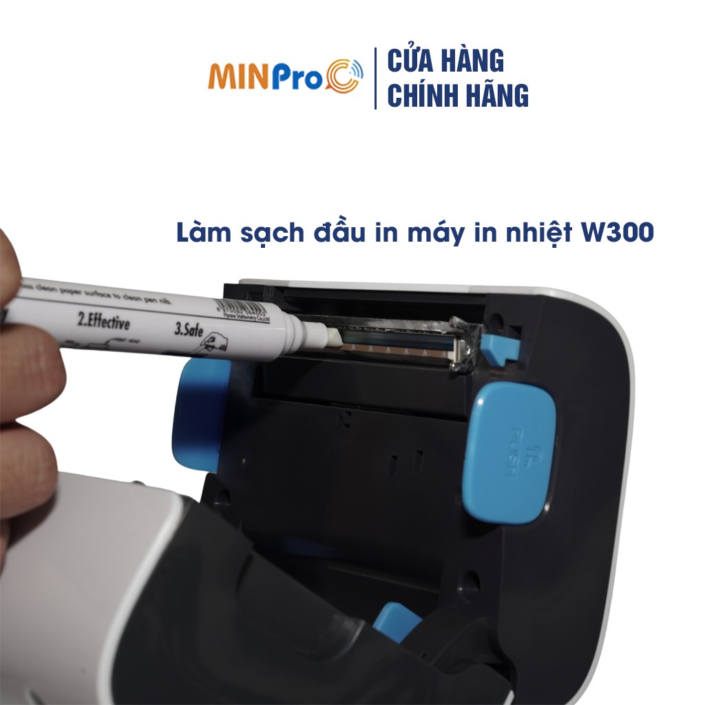 Bút vệ sinh máy in nhiệt MINPRO giúp bảo vệ đầu in, máy in bill, máy in mã vạch