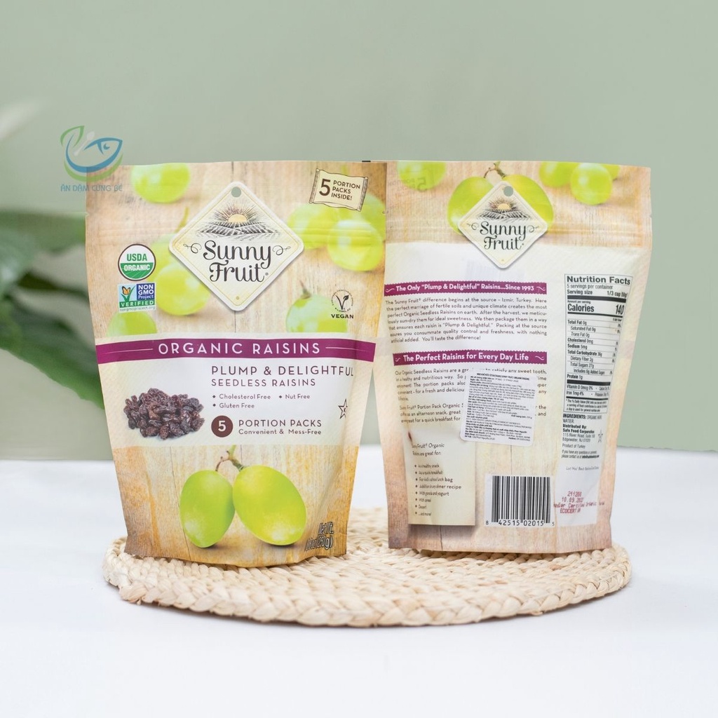 Trái cây hoa quả mơ mận nho sấy khô lạnh dẻo thập cẩm giảm cân Thổ Nhĩ Kỳ Sunny Fruit chính hãng 84251