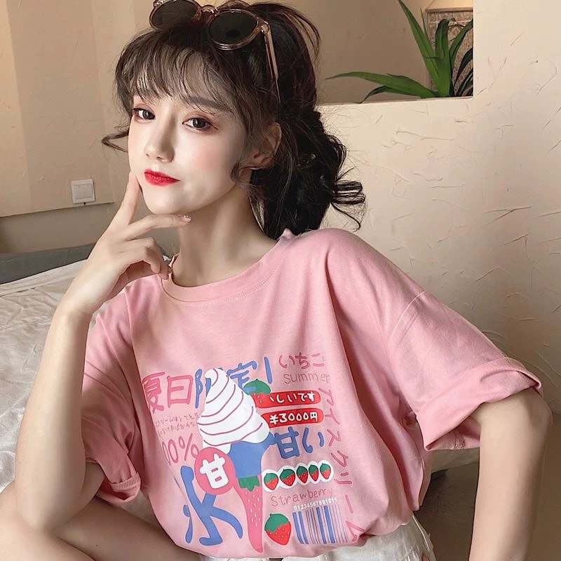 Áo thun tay lỡ form rộng_Freesize 70kg8 | BigBuy360 - bigbuy360.vn