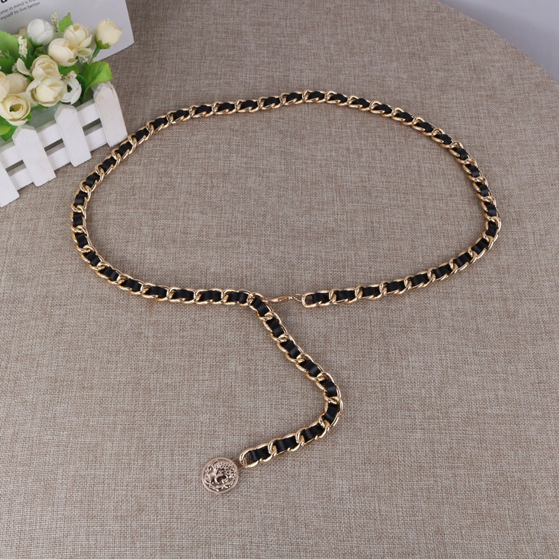 Thắt lưng kiểu dây xích kim loại thời trang phong cách Hàn Quốc 19590