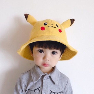 Mũ tai bèo pikachu cho bé