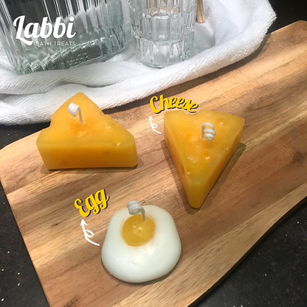 Cheese &amp; Egg CANDLES [Labbi] Nến trang trí / Candle