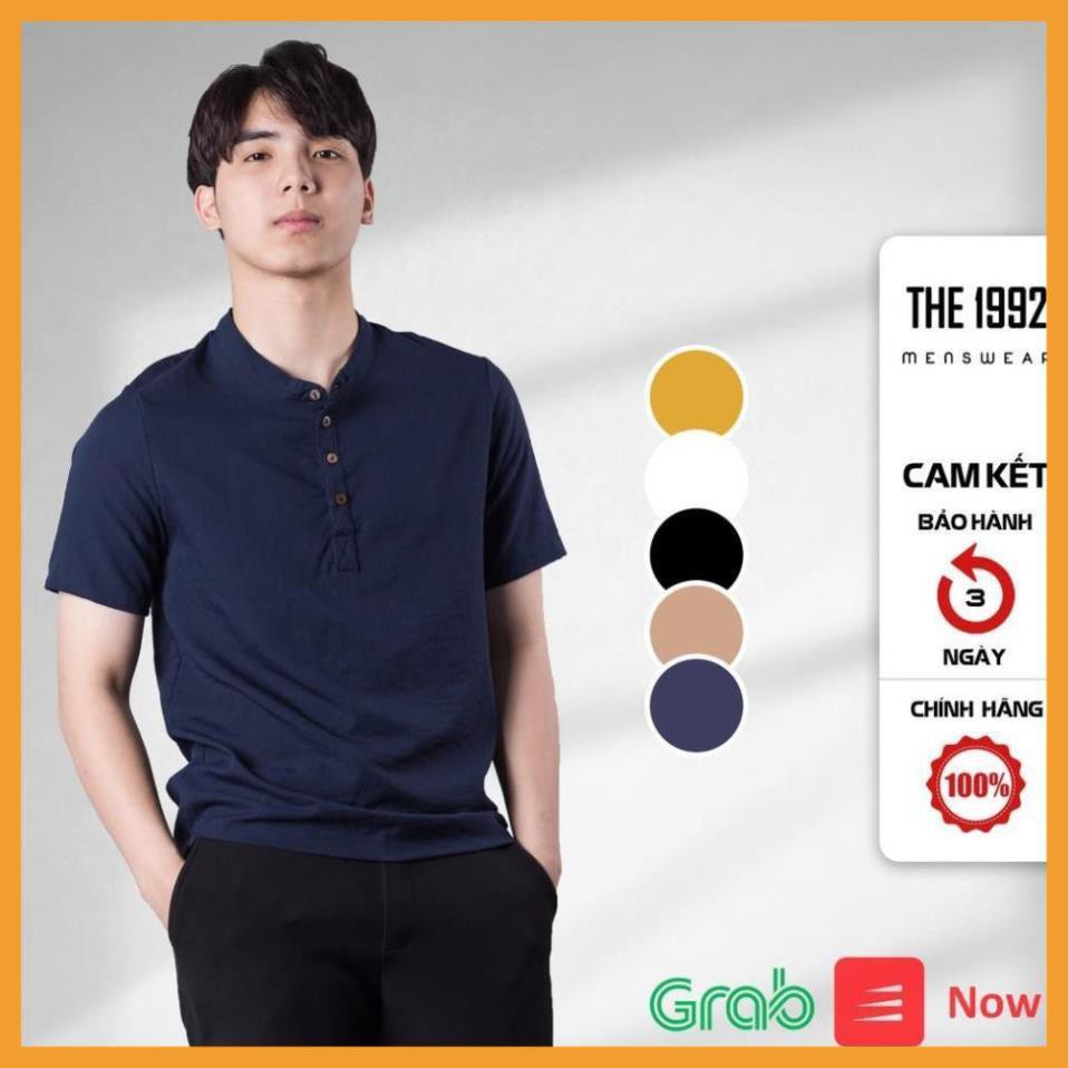 HÀNG HOT] Áo thun nam, Áo đũi nam cổ tàu cộc tay chất liệu cực mát | BigBuy360 - bigbuy360.vn