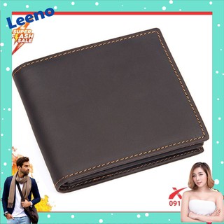 Ví nam kiểu ví ngang da bò nhập khẩu cao cấp