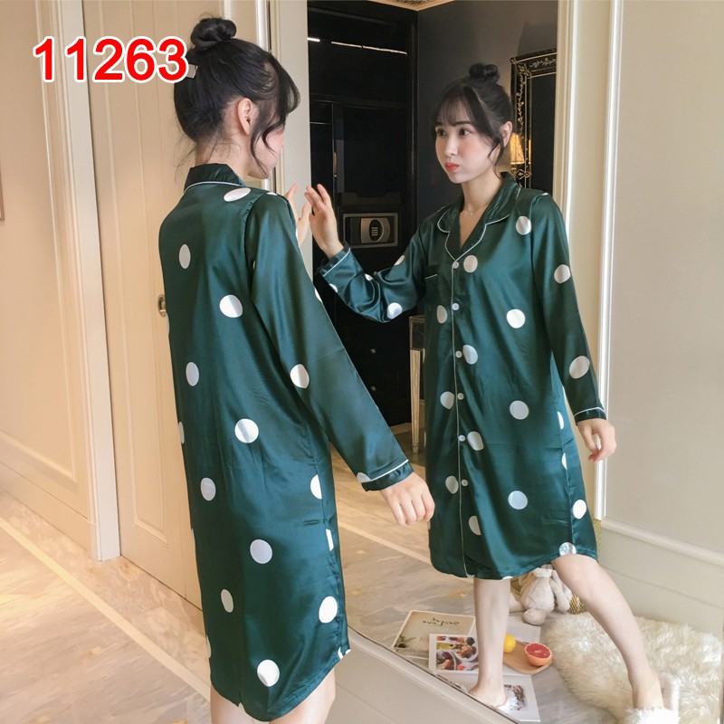 Đầm ngủ lụa thiết kế dễ thương cho nữ | BigBuy360 - bigbuy360.vn