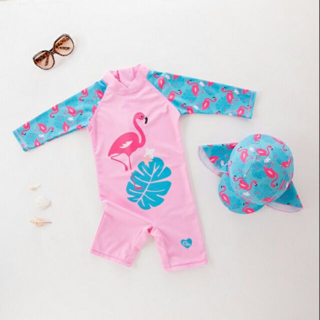 Bộ bơi liền con cò cho bé gái 1-6y