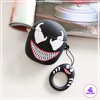 [VENOM] Ốp tai nghe bluetooth case airpod 2 Vỏ đựng tai nghe Airpods bằng silicon_SinSo Shop_