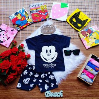 Đồ bộ cotton 4c chính phẩm cho bé