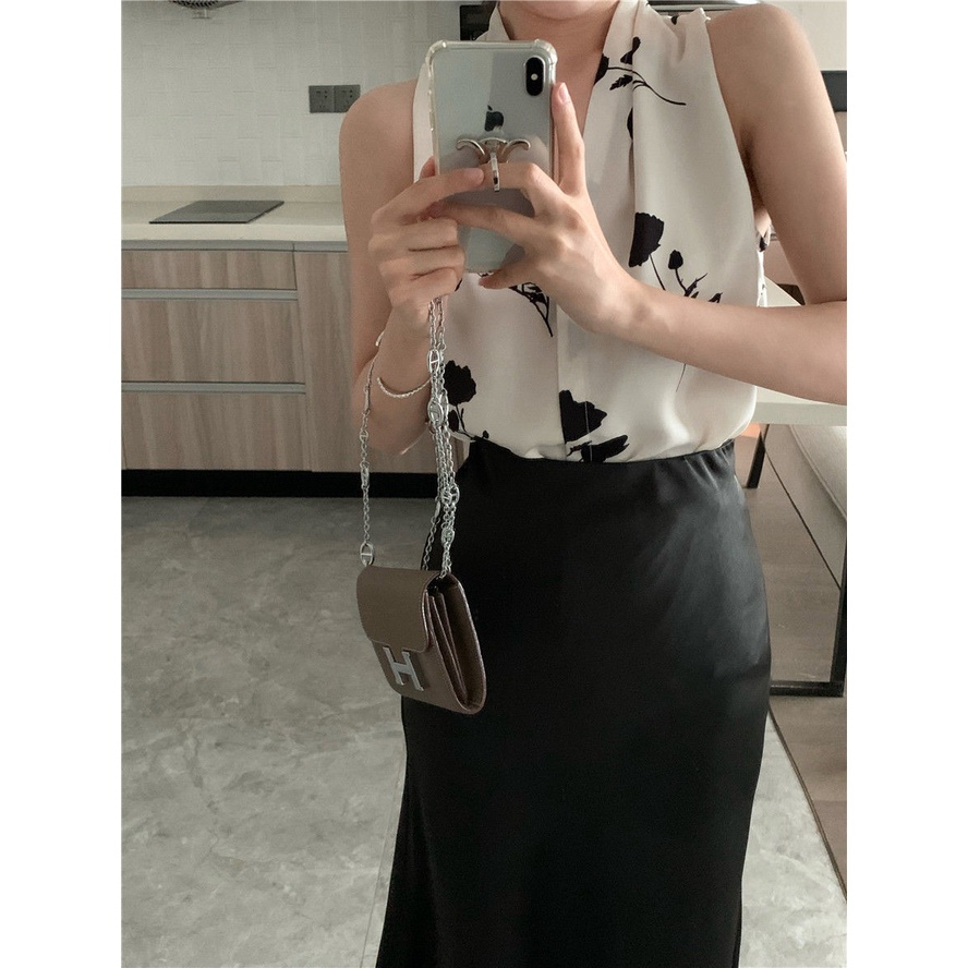 Áo Nữ Không Tay Cổ Chữ V In Hoa Thời Trang Vintage