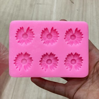 Khuôn silicon hoa Cúc Họa Mi nhí (vỉ nhiều bông) làm bánh rau câu 3D 4D nhấn xôi
