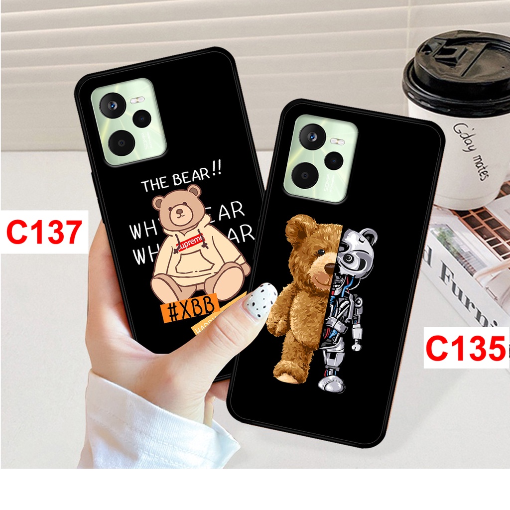 Ốp lưng Realme C35 in hình gấu bear cute đáng yêu. ốp realme c35 bền đẹp.