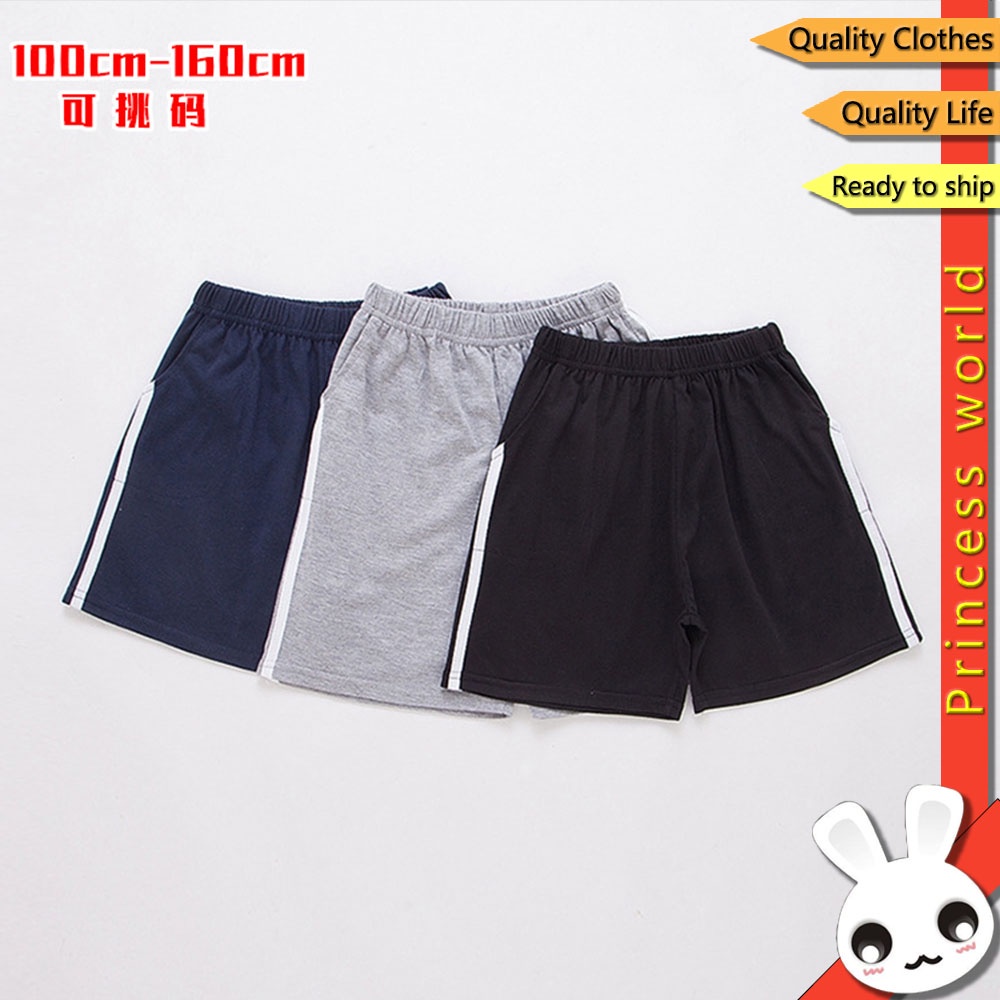 Quần Short 100% Cotton Seluar Kanak Lelaki Cho Bé Trai 8-15 Tuổi