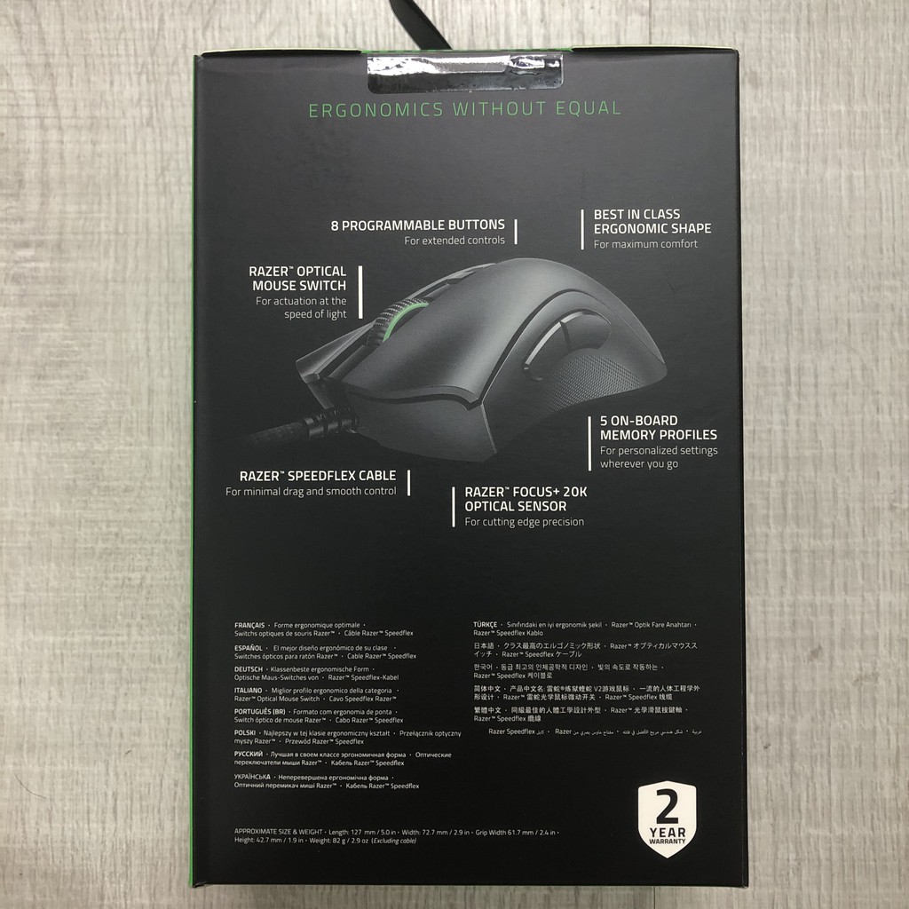 [Mã 254ELSALE giảm 7% đơn 300K] Chuột game Razer DeathAdder V2 (mới 100%) hàng chính hãng