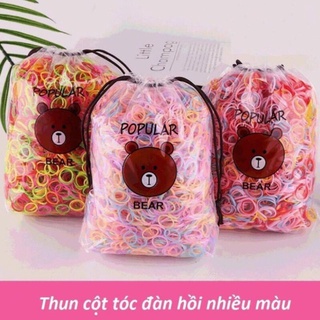 Set thun cột tóc nhí nhiều màu cho bé gái